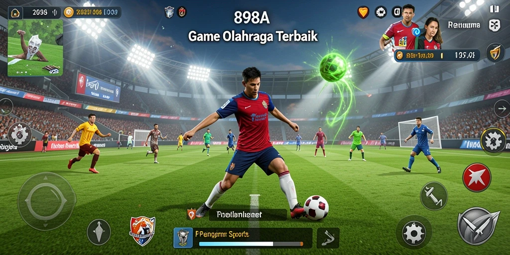 Tampilan gameplay menarik dari 898A dalam olahraga kompetitif.