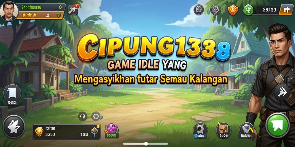 Screenshot utama yang menunjukkan karakter dan gameplay Idle yang menarik.