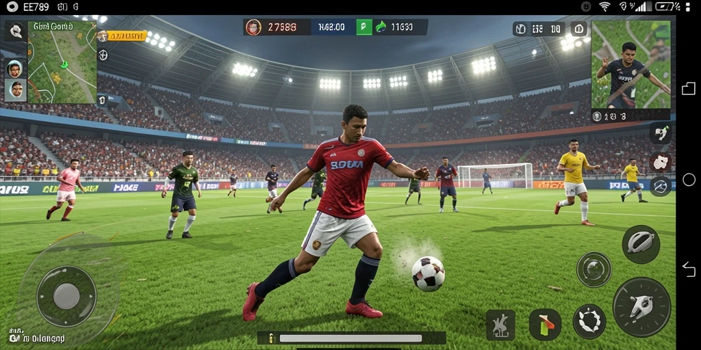 Tampilan gameplay seru dari EE789 dengan aksi olahraga intens.