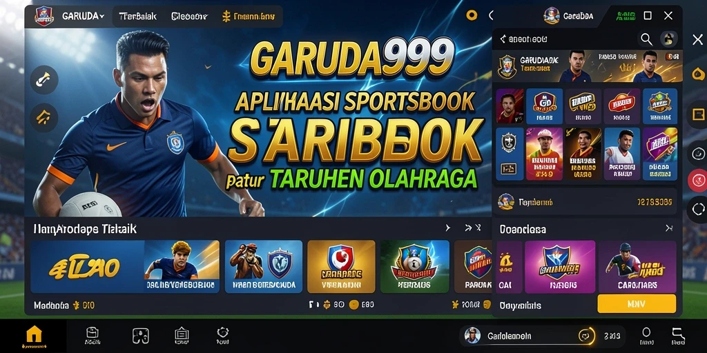 Screenshot gameplay GARUDA999 saat taruhan olahraga berlangsung.