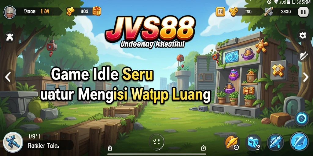 Screenshot JVS88 menunjukkan gameplay Idle yang menarik dan penuh warna.