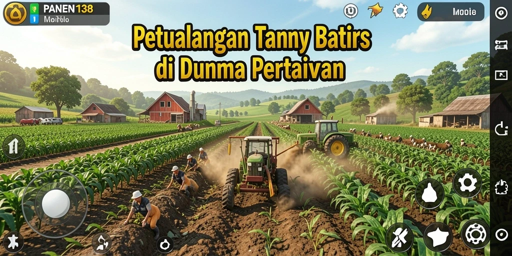 Screenshot gameplay <strong>PANEN138</strong> menunjukkan petualangan seru di ladang yang subur.