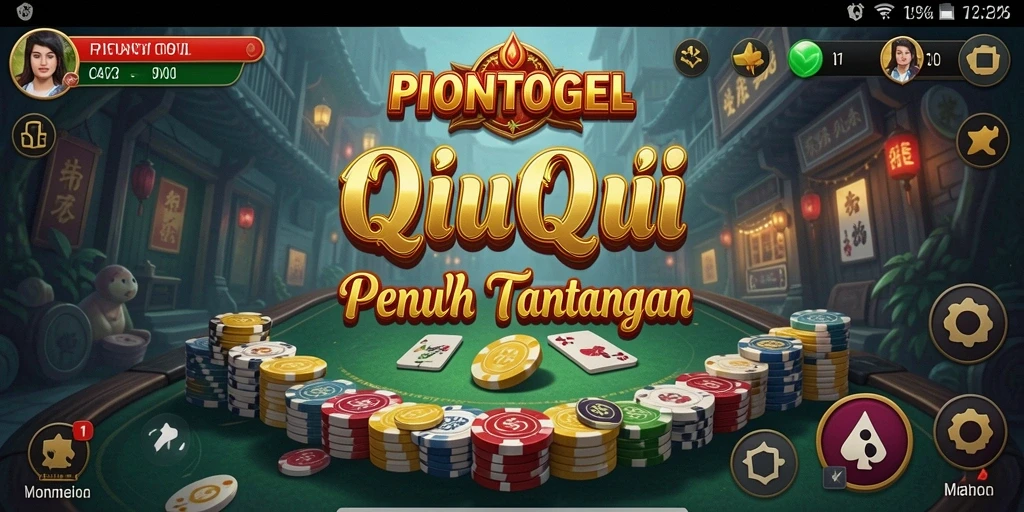 Screenshot PIONTOGEL menampilkan gameplay seru QiuQiu.