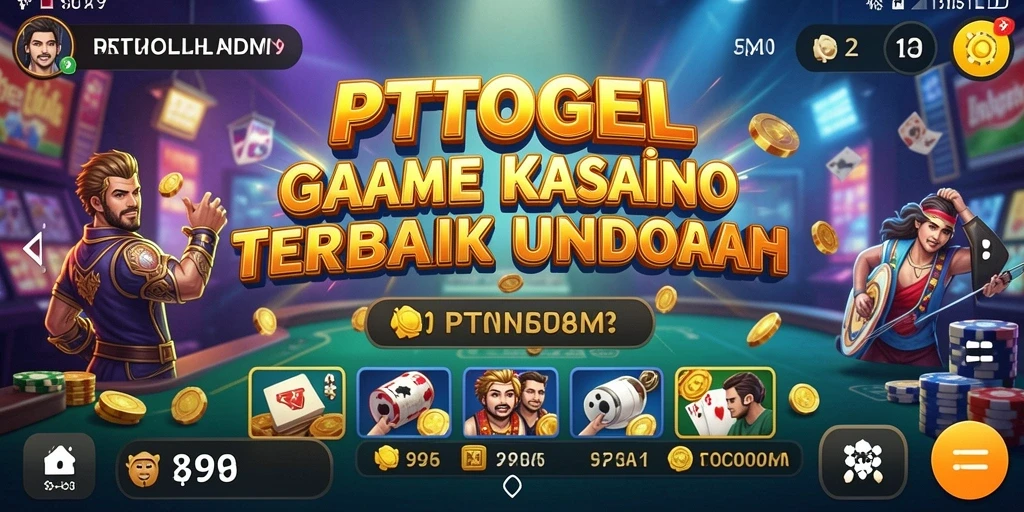 Tampilan gameplay PTTOGEL yang menarik dalam suasana kasino.