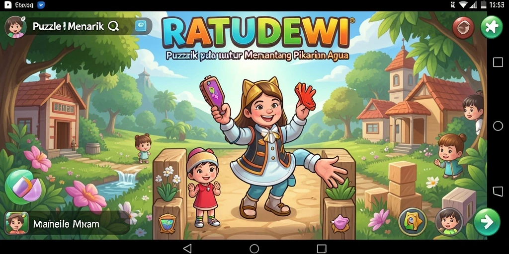 Gameplay Puzzle yang seru dan menantang di RATUDEWI.