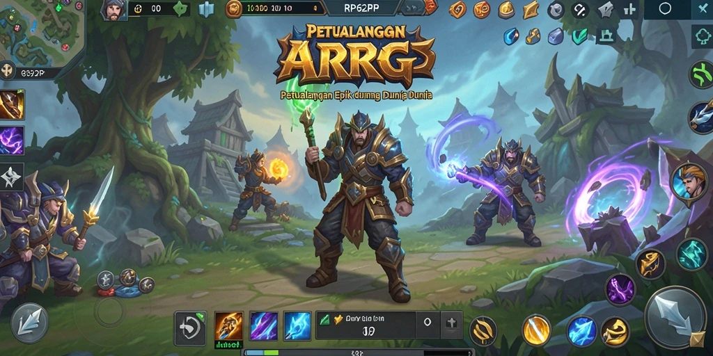 Tangkapan layar yang menunjukkan aksi seru dalam RP62RP.