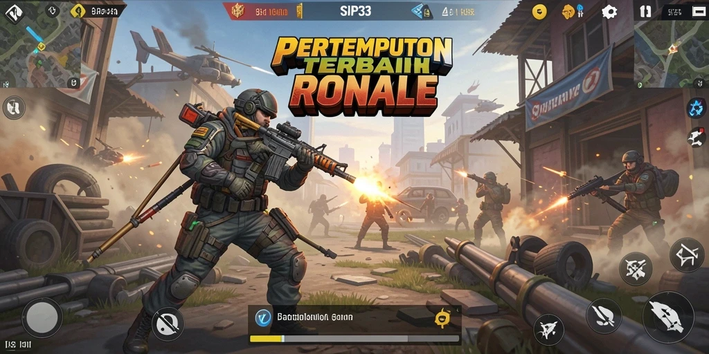 Gameplay seru dari SIP33 dalam pertempuran Battle Royale.