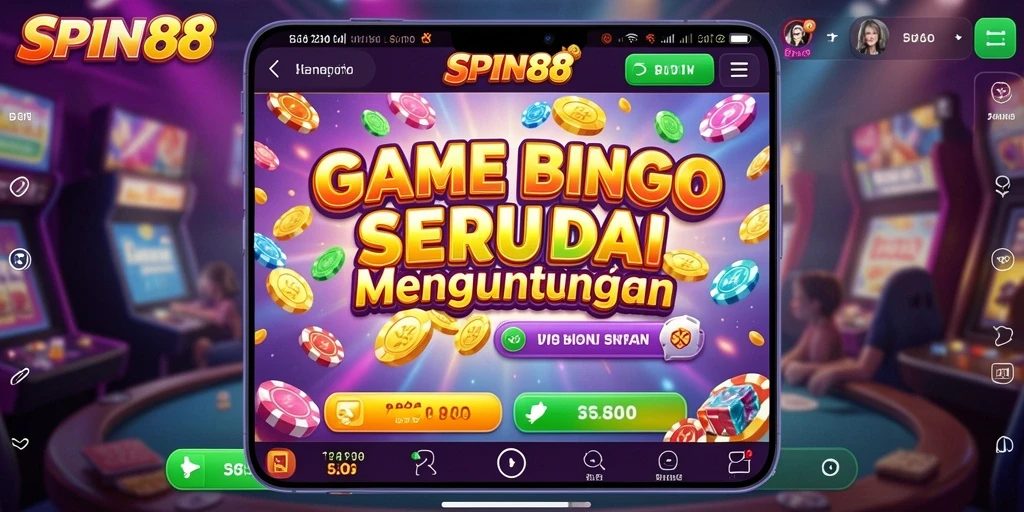 Tangkapan layar gameplay SPIN88 yang menunjukkan suasana permainan Bingo.