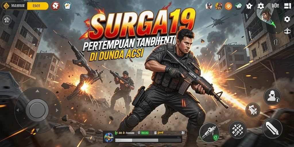 Tampilan gameplay seru dan mendebarkan dari SURGA19.