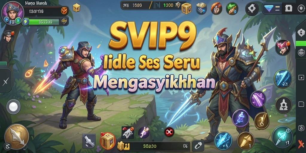 Screenshot utama SVIP9 menampilkan gameplay Idle yang menarik dan interaktif.
