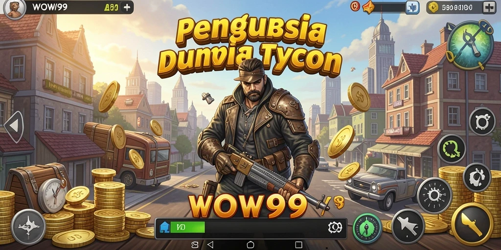Tampilan gameplay WOW99 yang menggambarkan keseruan Tycoon.